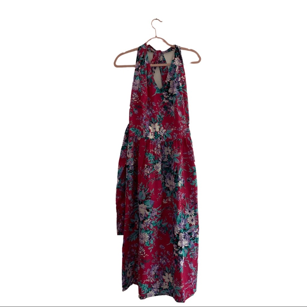 Vintage Lanz Dress with Cross Halter Back